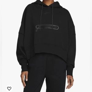 Nike Sportswear Tech Fleece Women's Over-Oversized Crop Pullover Hoodie Large